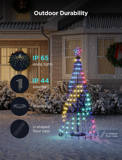 Christmas Cone Tree Lights